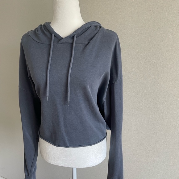 Cotton On Women's Blue Hoodie Top XL - Picture 2 of 5